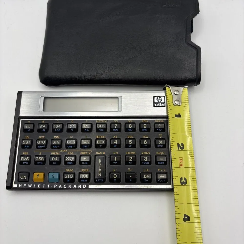 Hewlett-Packard HP 15C Programmable Scientific Calc & Pouch Tested & Working
